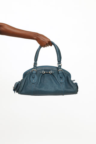 The Row Taupe Leather Duplex Shoulder Bag