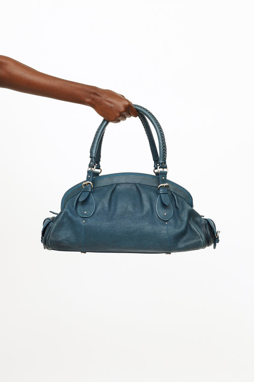 The Row Taupe Leather Duplex Shoulder Bag