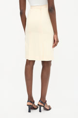  Vintage Cream Wool Skirt