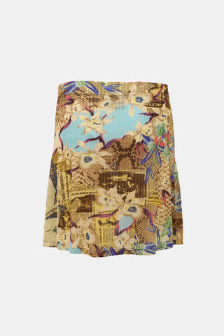Christian Lacroix Vintage Bazar Printed Skirt