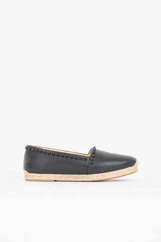 Christian Louboutin Leather Ares Espadrille Flat
