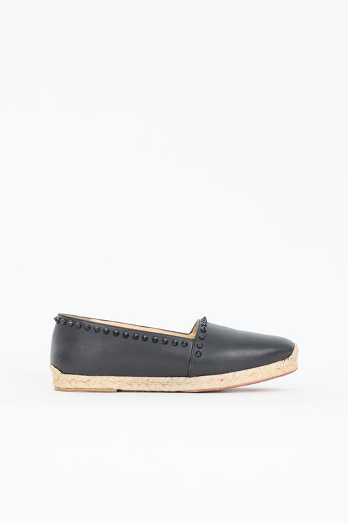 Christian Louboutin Leather Ares Espadrille Flat