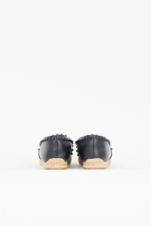 Christian Louboutin Leather Ares Espadrille Flat