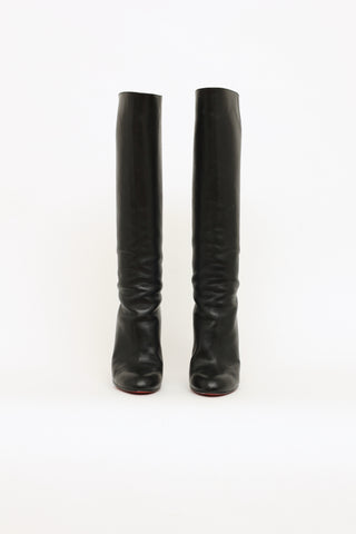 Black Botalili Leather Boots
