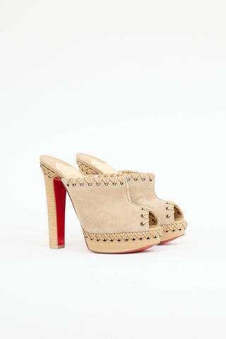 Christian Louboutin Suede Sablina Mule