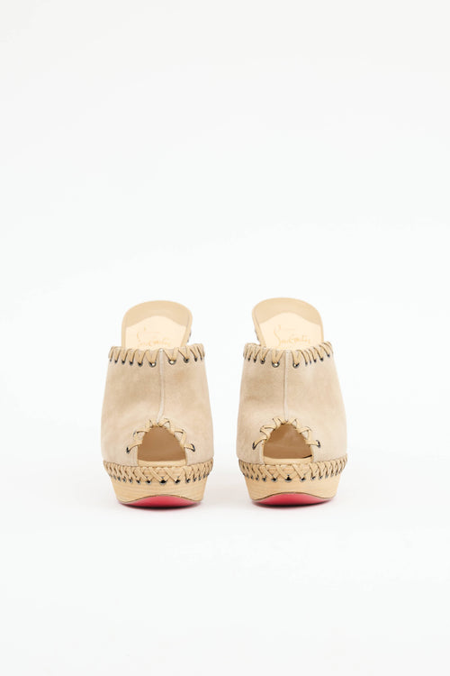 Christian Louboutin Suede Sablina Mule