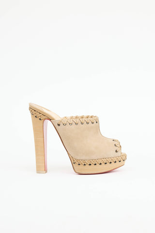 Christian Louboutin Suede Sablina Mule