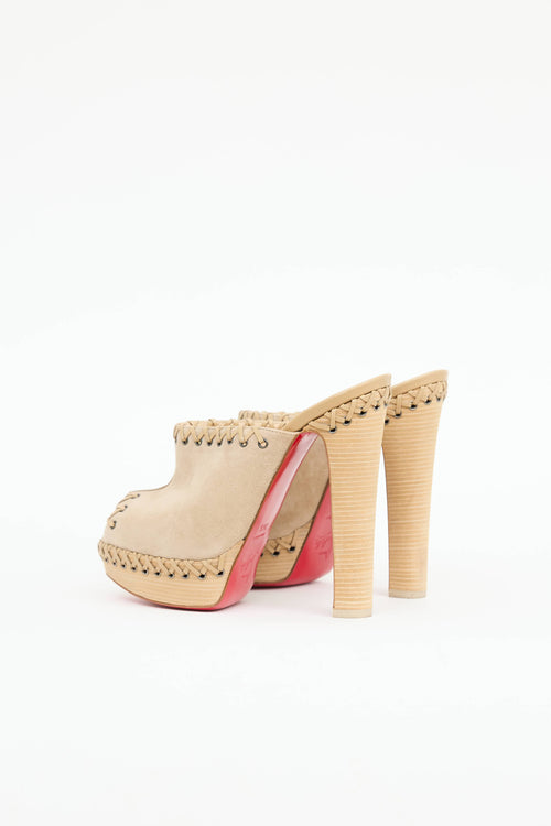 Christian Louboutin Suede Sablina Mule