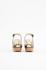 Christian Louboutin UNE Plume Cork Wedge