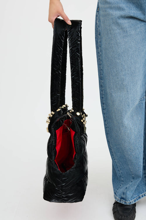 Christian Louboutin Padded Patent Pet Carrier