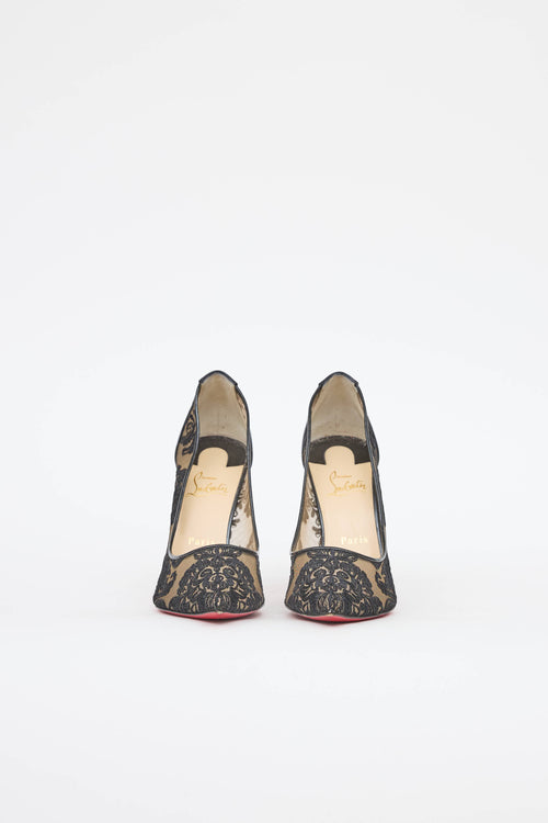 Christian Louboutin Lace Follies Pump