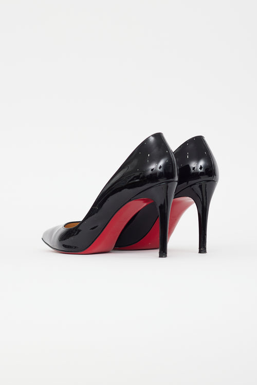 Christian Louboutin Black Patent Leather Pointed Toe Pump