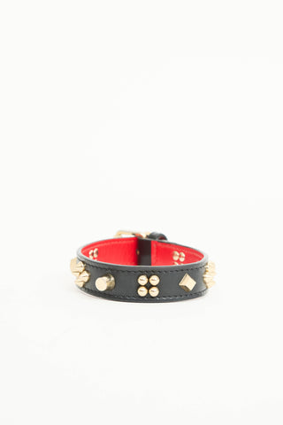 Christian Louboutin Embellished Loubileash Dog Collar & Leash