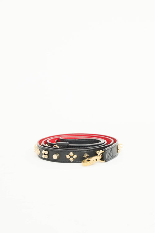 Christian Louboutin Embellished Loubileash Dog Collar & Leash