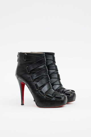 Christian Louboutin Leather Bondage Bootie