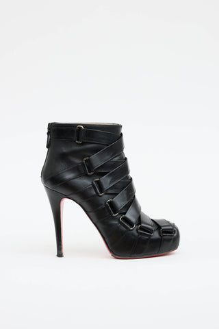 Christian Louboutin Leather Bondage Bootie