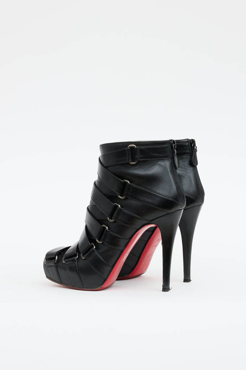 Christian Louboutin Leather Bondage Bootie