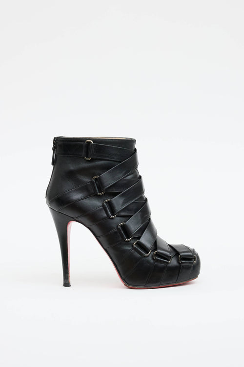 Christian Louboutin Leather Bondage Bootie