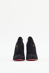 Christian Louboutin Black Suede Lisse Boot