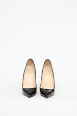 Christian Louboutin Black Patent Leather Pigalle Heel