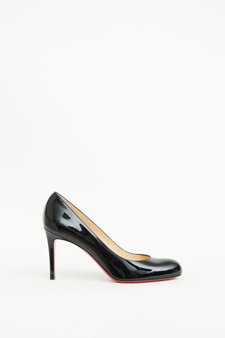 Christian Louboutin Black Simple 85 Patent Pump