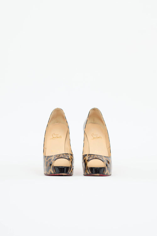 Christian Louboutin Patent Peep Toe Pump