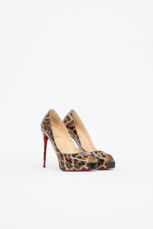 Christian Louboutin Patent Peep Toe Pump