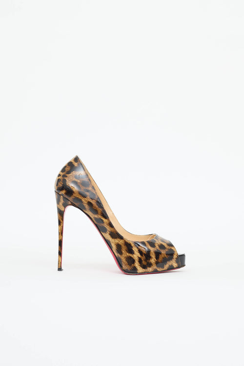 Christian Louboutin Patent Peep Toe Pump