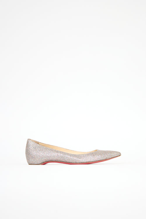 Christian Louboutin Glitter Ballalla Flat
