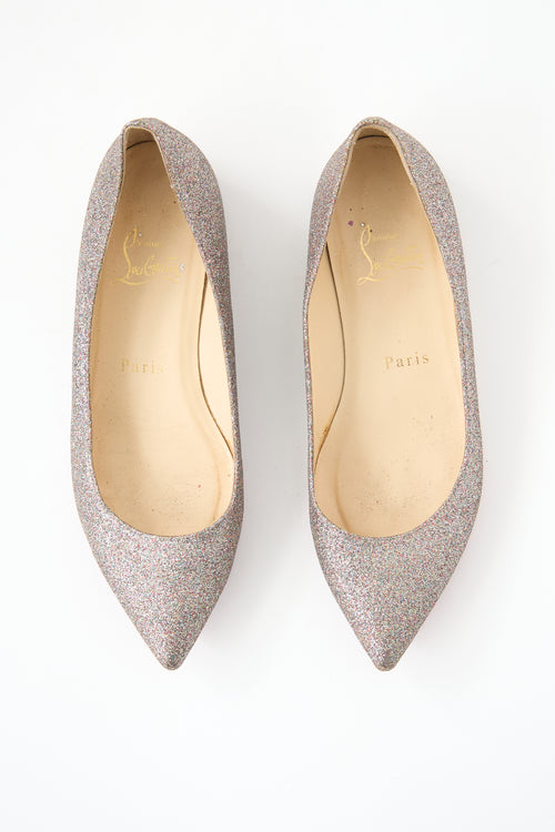 Christian Louboutin Glitter Ballalla Flat