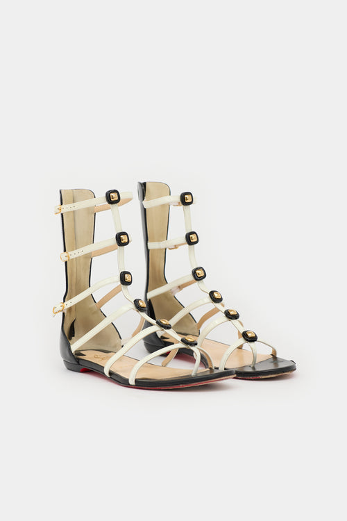 Christian Louboutin Leather Gladiator  Sandal