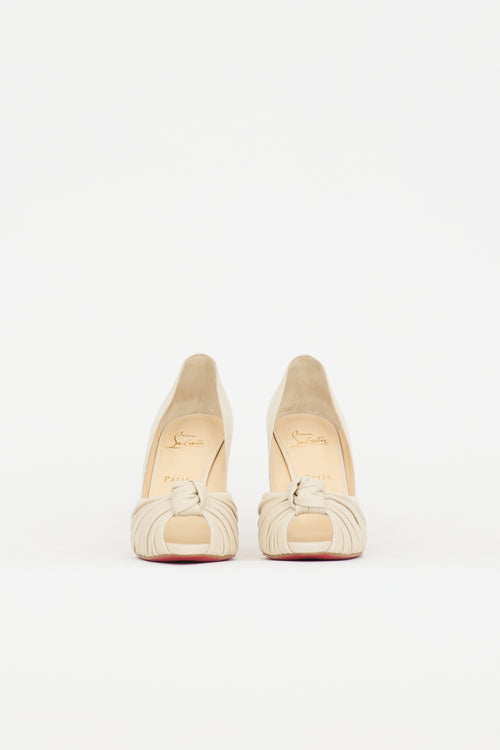 Christian Louboutin Leather Jenny Knot Heel