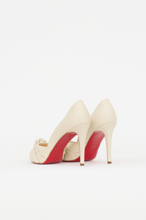 Christian Louboutin Leather Jenny Knot Heel