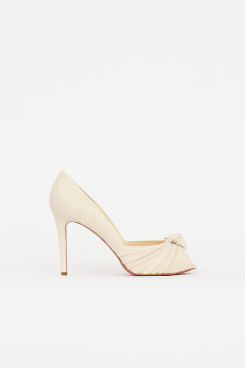 Christian Louboutin Leather Jenny Knot Heel