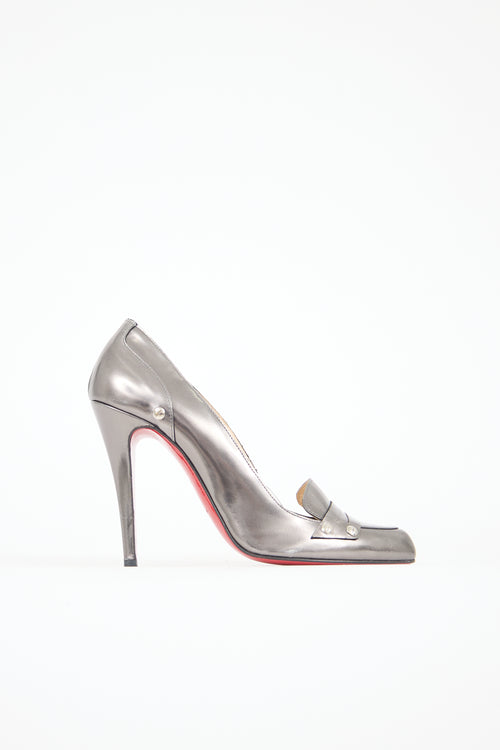 Christian Louboutin Leather Loafer Pump