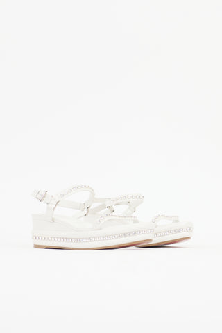 Christian Louboutin Leather Pyrastrass Sandal