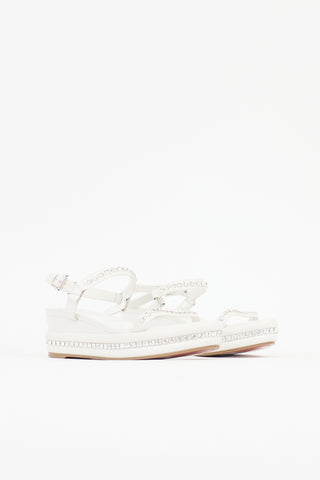 Christian Louboutin Leather Pyrastrass Sandal