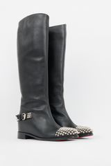 Christian Louboutin Leather Studded Egoutina Boot