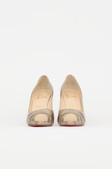 Christian Louboutin Metallic Leather Heel