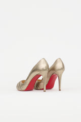 Christian Louboutin Metallic Leather Heel