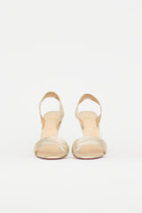 Christian Louboutin Leather Slingback Sandal