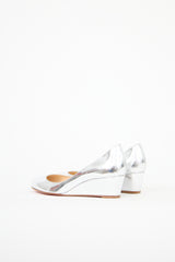 Christian Louboutin Metallic Wedge Heel