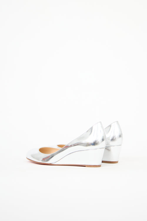Christian Louboutin Metallic Wedge Heel