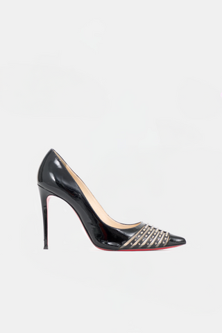 Christian Louboutin Patent Baretta Spike Pump