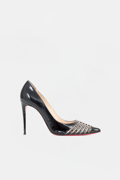 Christian Louboutin Patent Baretta Spike Pump