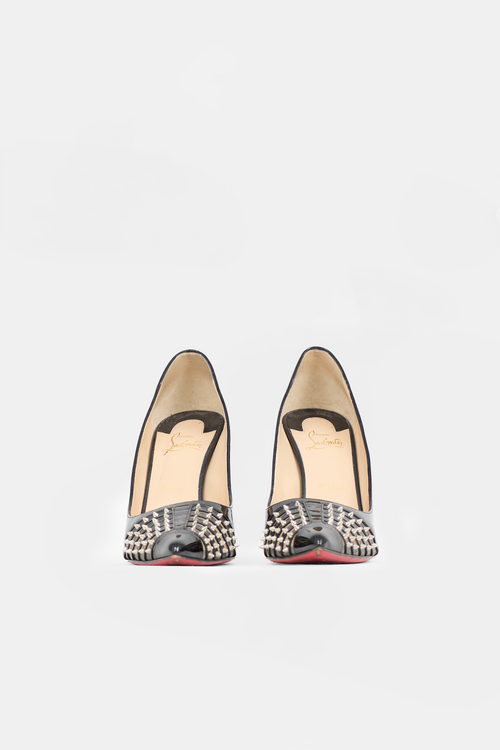 Christian Louboutin Patent Baretta Spike Pump