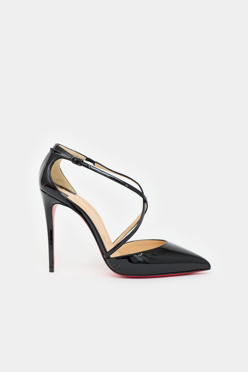 Christian Louboutin Patent Cross Blake  Pump