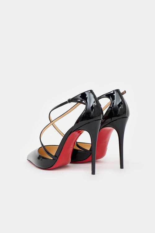 Christian Louboutin Patent Cross Blake  Pump