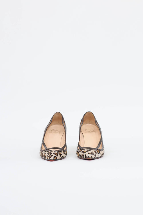 Christian Louboutin Printed Hair Pump