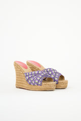 Christian Louboutin Cataribbon Espadrille Wedge Sandal